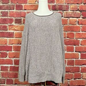 Ellen Tracy Women's Long Sleeve Cotton‎ Acrylic Sweater Brown Size Medium